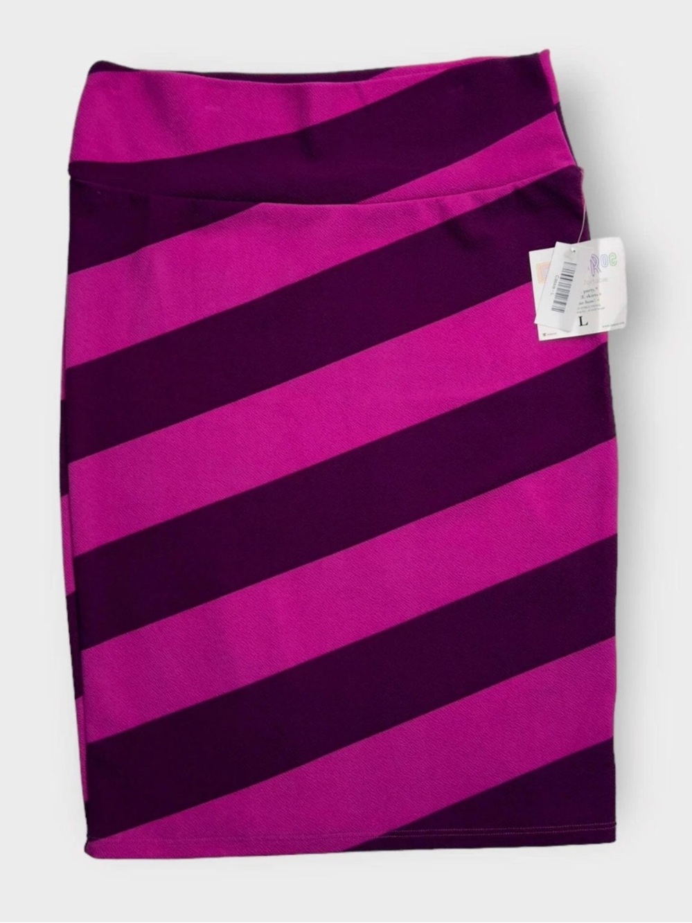 Lularoe Cassie Pencil Skirt in Magenta & Deep Purple
